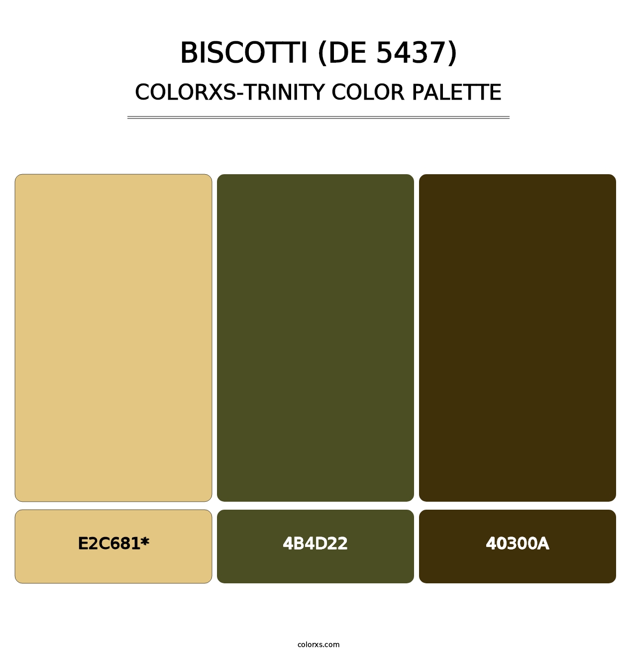 Biscotti (DE 5437) - Colorxs Trinity Palette