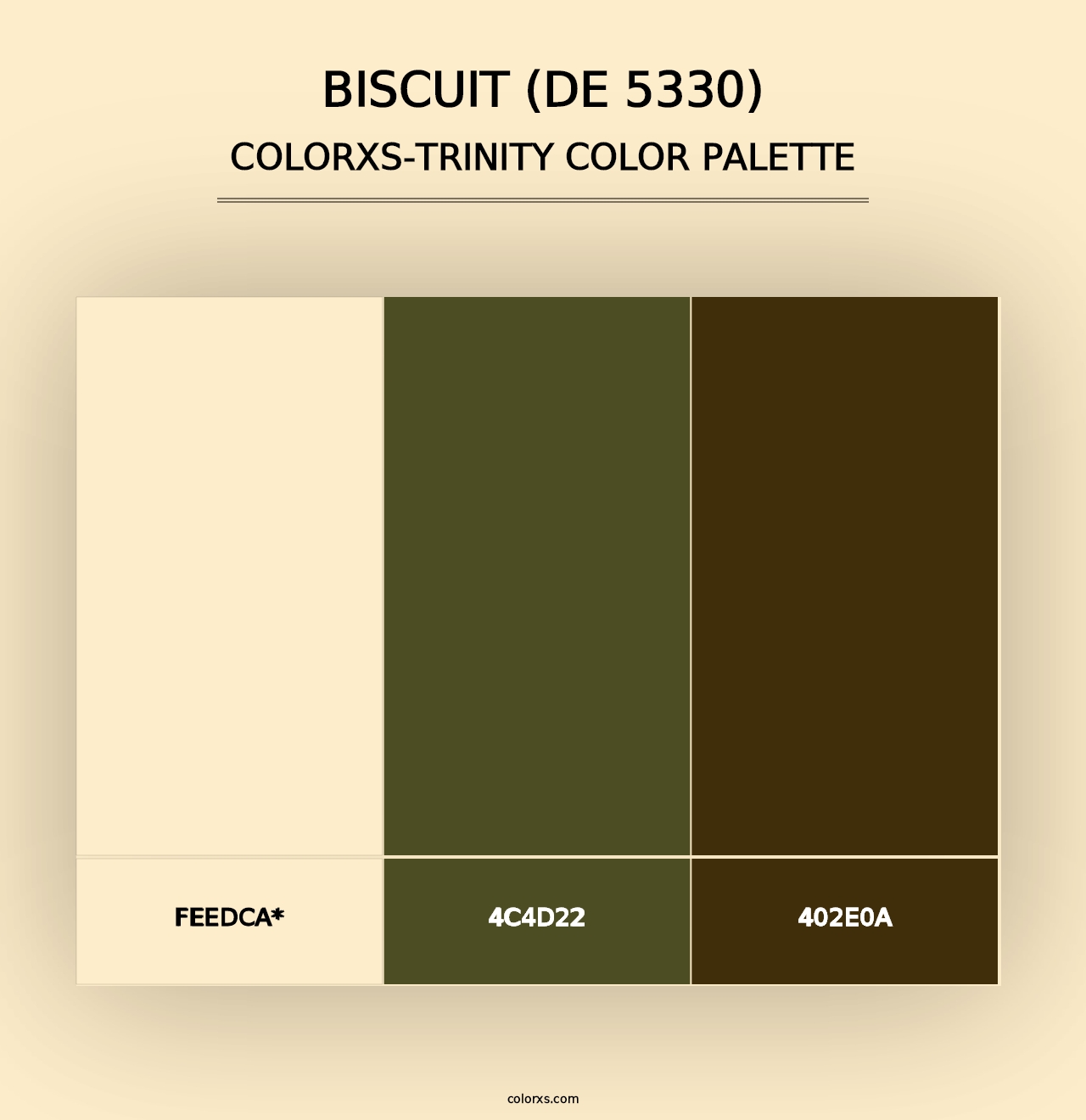 Biscuit (DE 5330) - Colorxs Trinity Palette