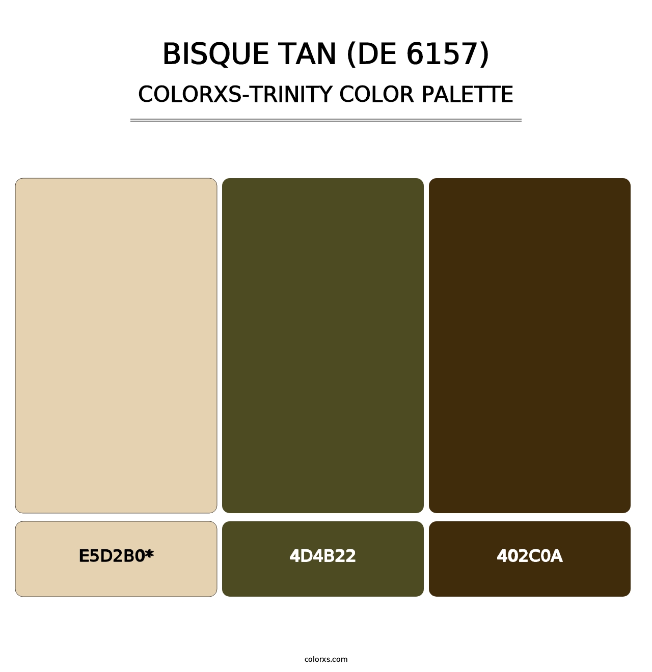 Bisque Tan (DE 6157) - Colorxs Trinity Palette