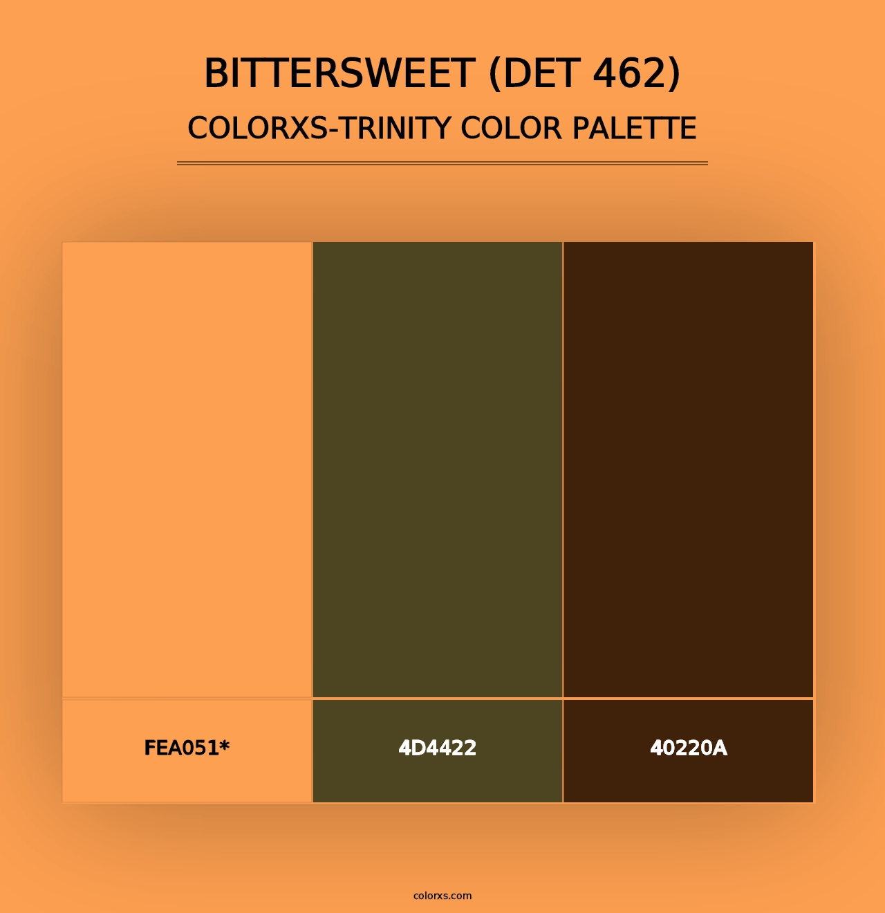 Bittersweet (DET 462) - Colorxs Trinity Palette