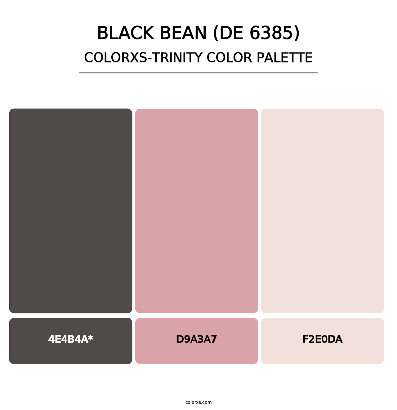 Black Bean (DE 6385) - Colorxs Trinity Palette