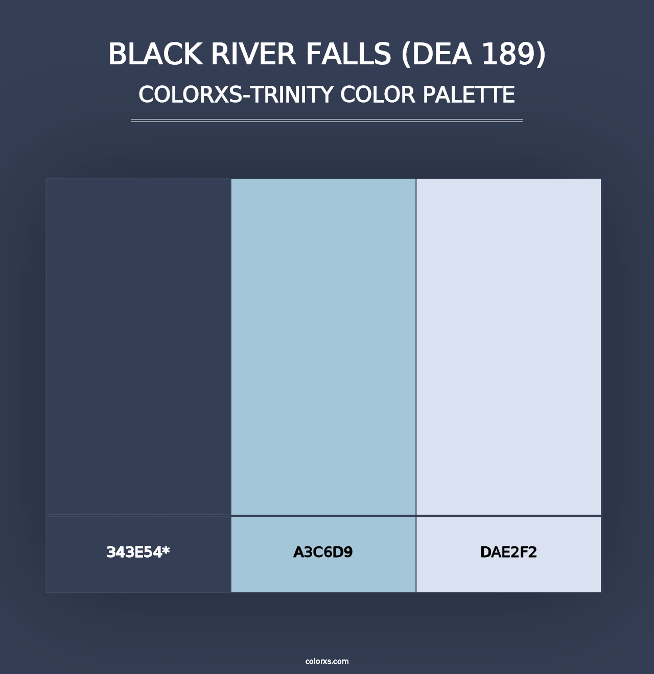 Black River Falls (DEA 189) - Colorxs Trinity Palette