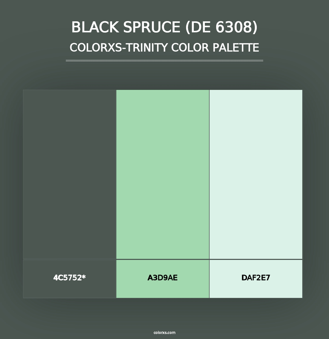 Black Spruce (DE 6308) - Colorxs Trinity Palette