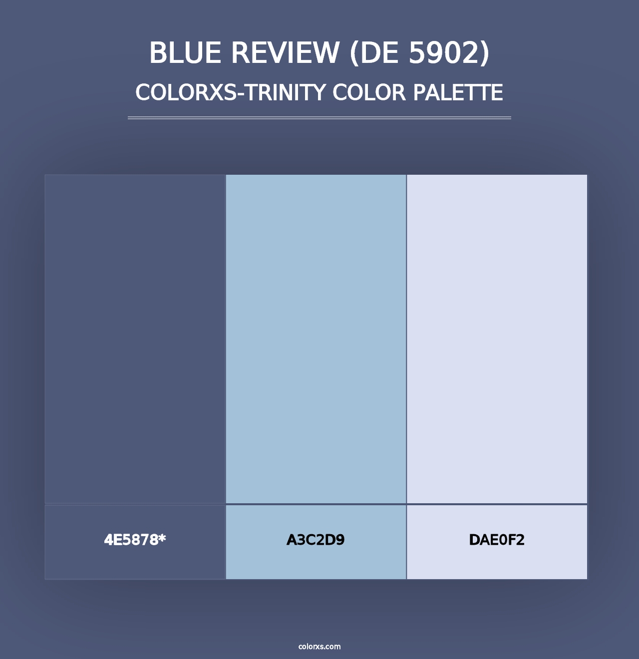 Blue Review (DE 5902) - Colorxs Trinity Palette