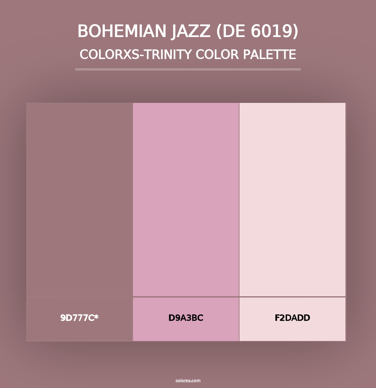 Bohemian Jazz (DE 6019) - Colorxs Trinity Palette