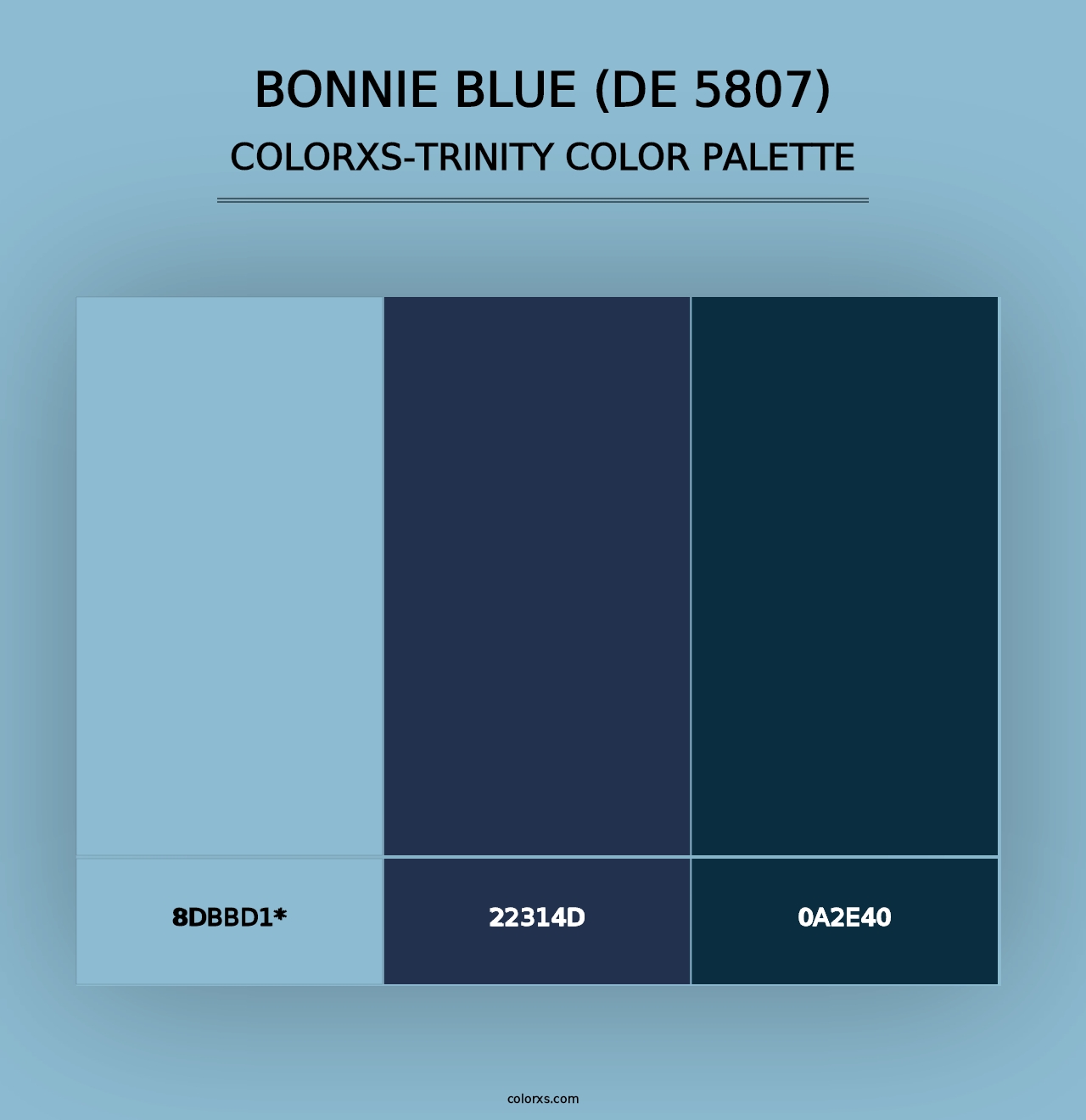 Bonnie Blue (DE 5807) - Colorxs Trinity Palette