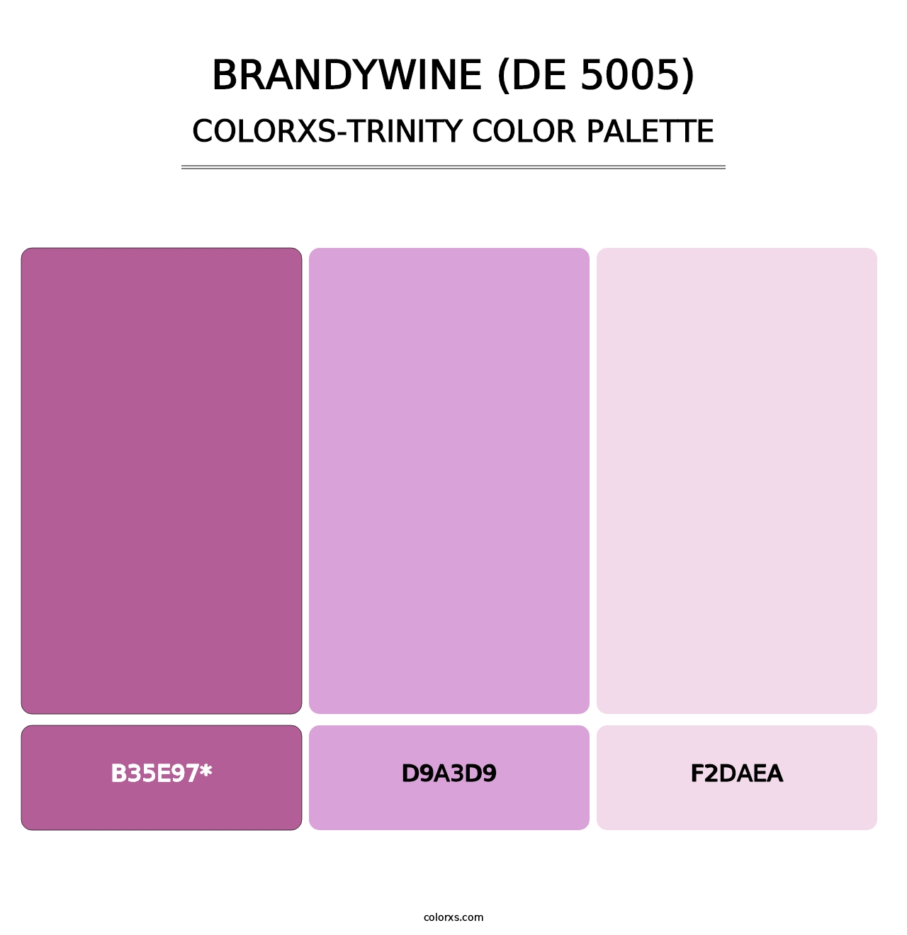 Brandywine (DE 5005) - Colorxs Trinity Palette