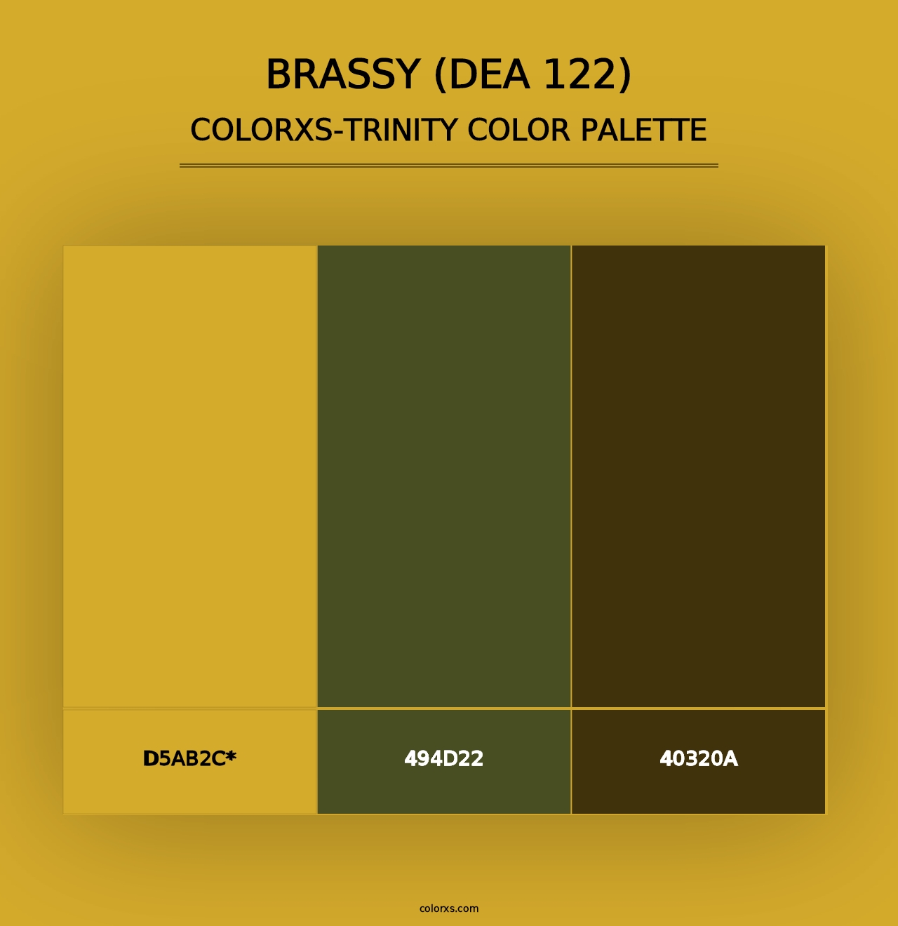 Brassy (DEA 122) - Colorxs Trinity Palette