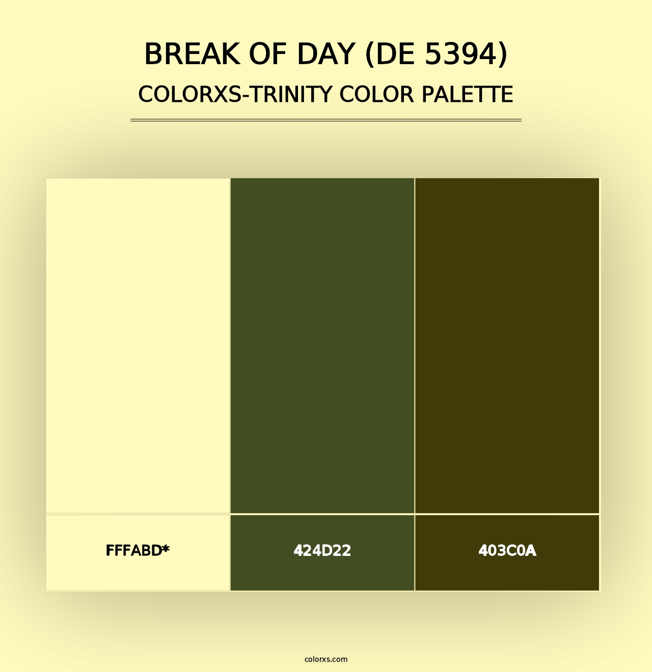 Break of Day (DE 5394) - Colorxs Trinity Palette