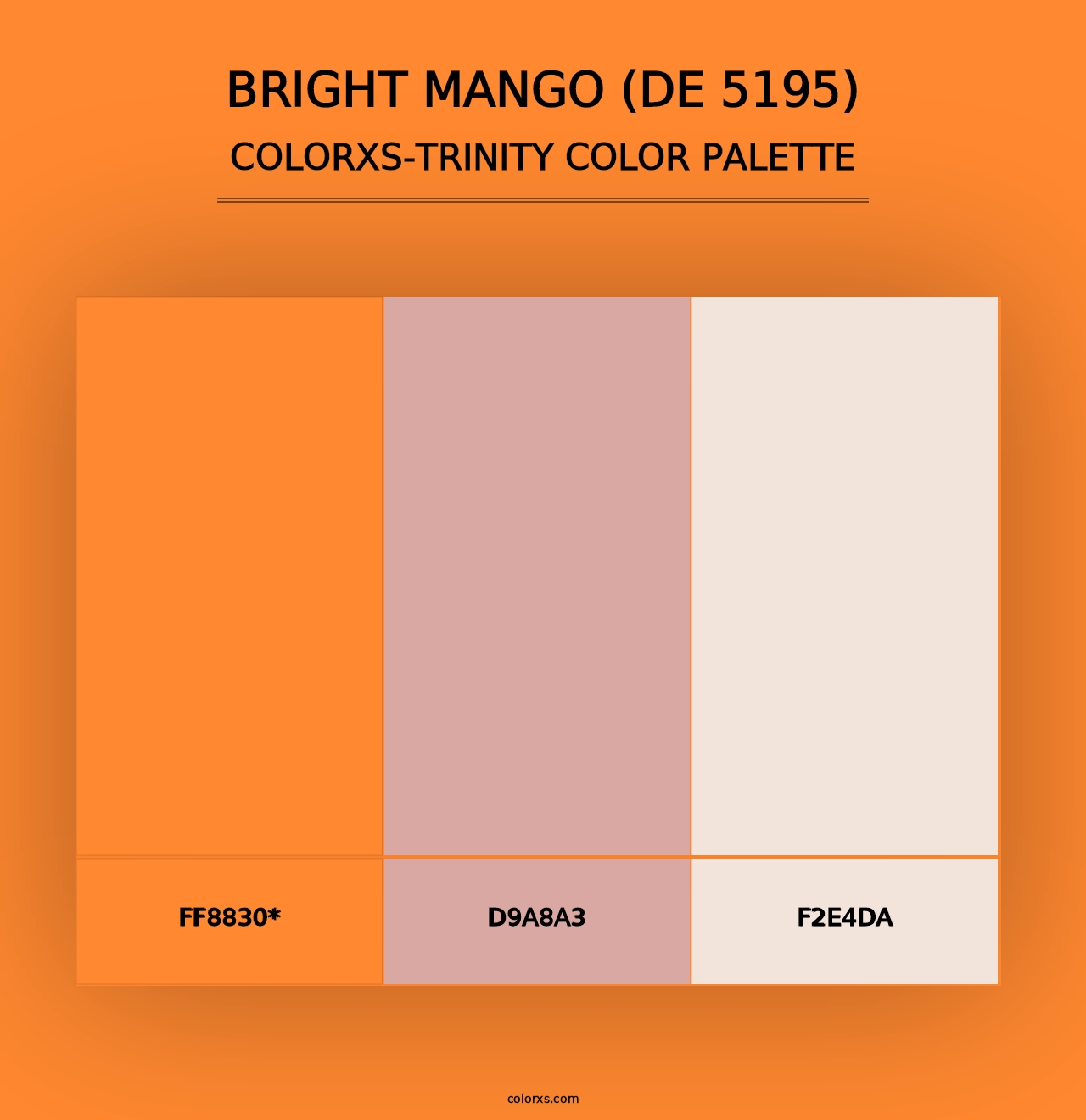 Bright Mango (DE 5195) - Colorxs Trinity Palette