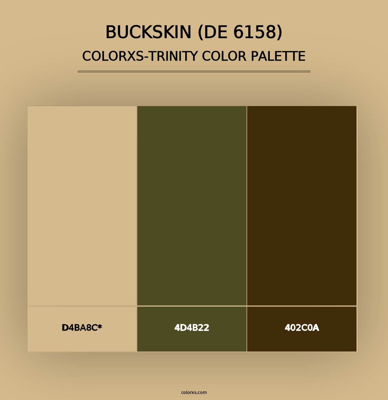 Buckskin (DE 6158) - Colorxs Trinity Palette