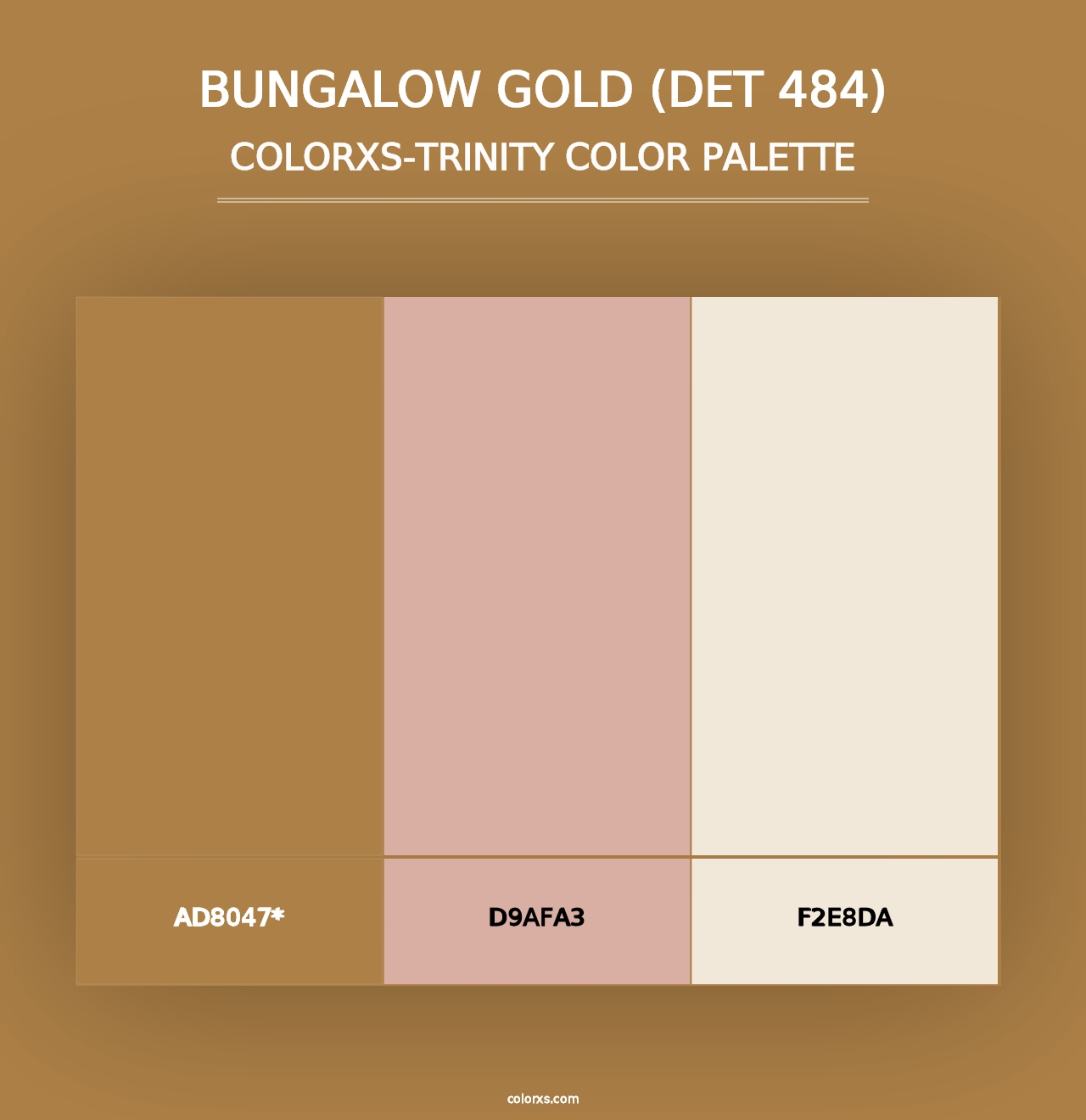 Bungalow Gold (DET 484) - Colorxs Trinity Palette