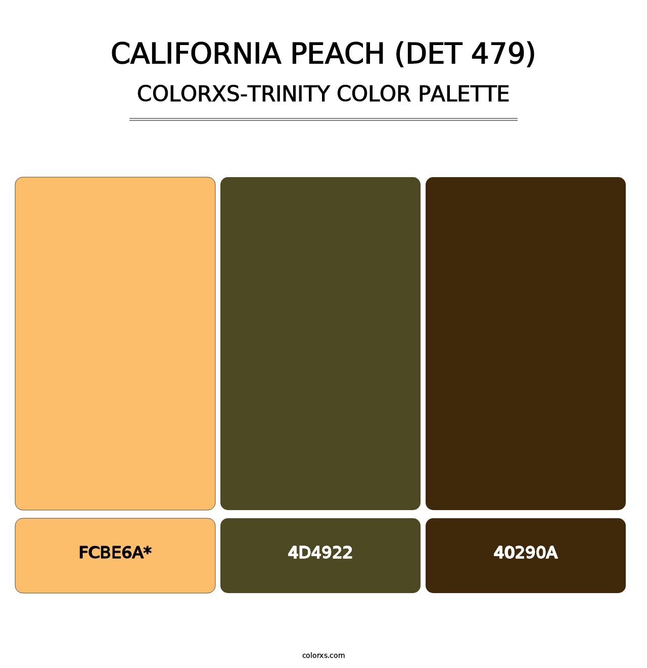 California Peach (DET 479) - Colorxs Trinity Palette