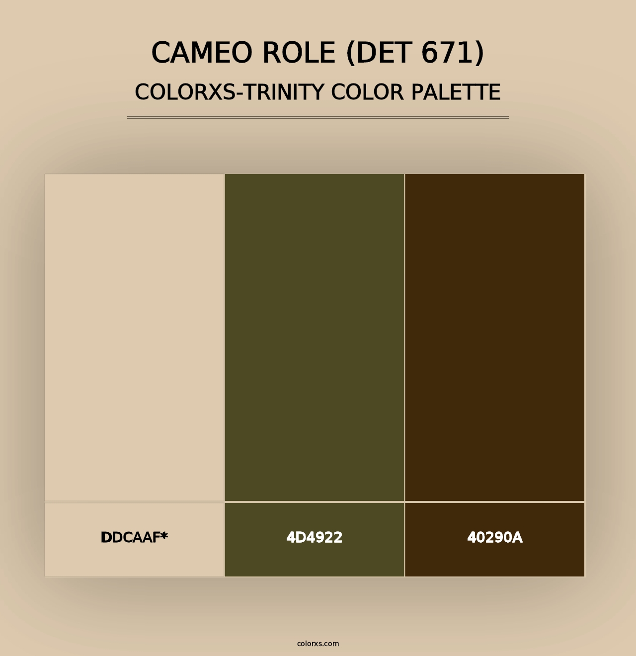 Cameo Role (DET 671) - Colorxs Trinity Palette