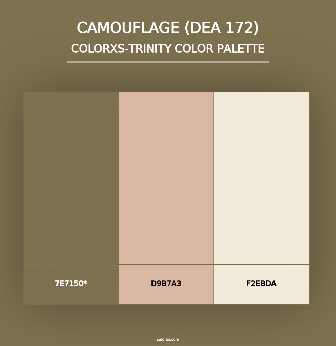 Camouflage (DEA 172) - Colorxs Trinity Palette