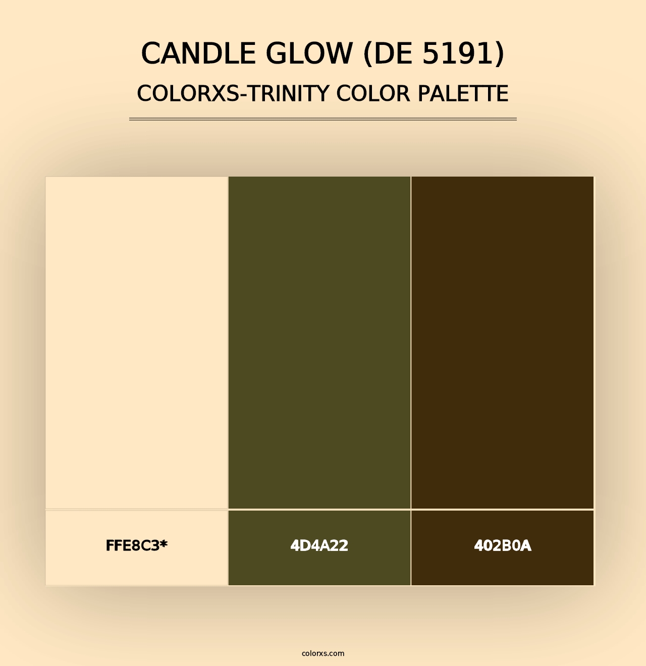 Candle Glow (DE 5191) - Colorxs Trinity Palette