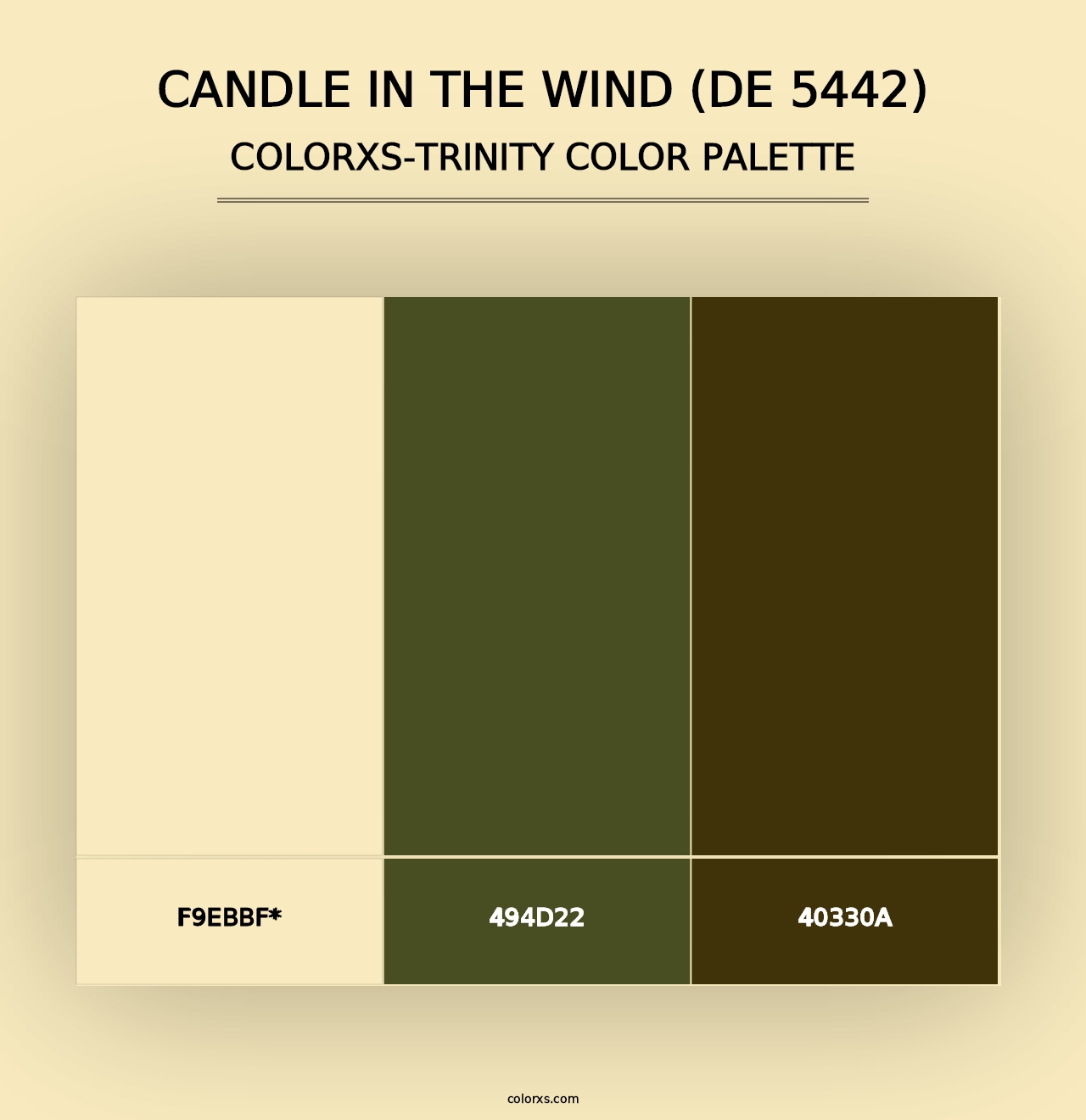 Candle in the Wind (DE 5442) - Colorxs Trinity Palette