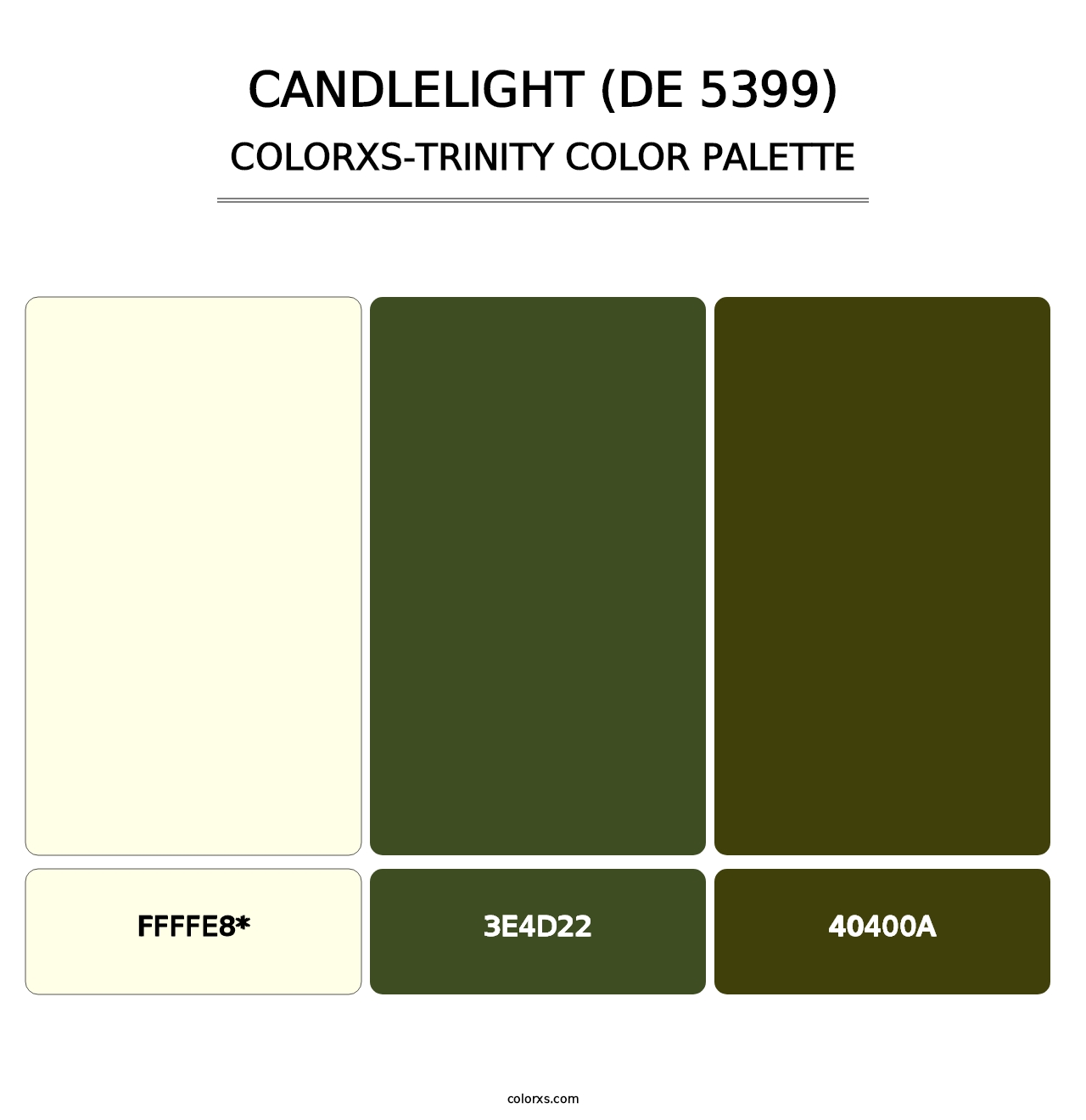 Candlelight (DE 5399) - Colorxs Trinity Palette