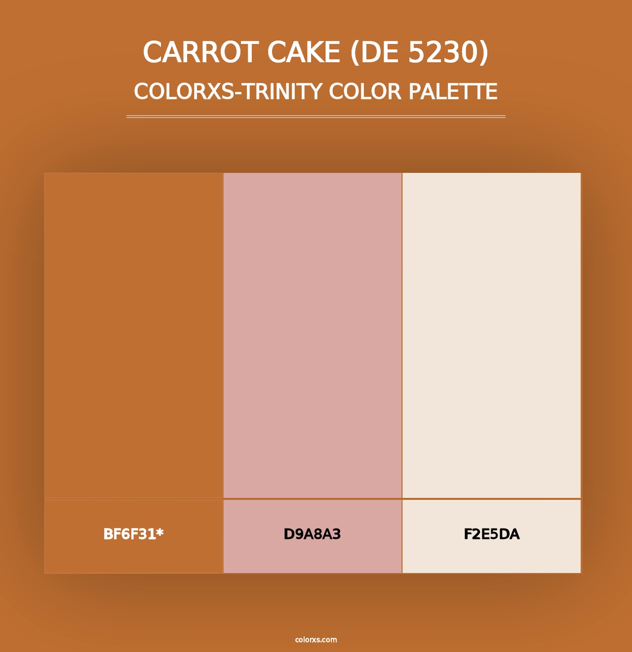 Carrot Cake (DE 5230) - Colorxs Trinity Palette