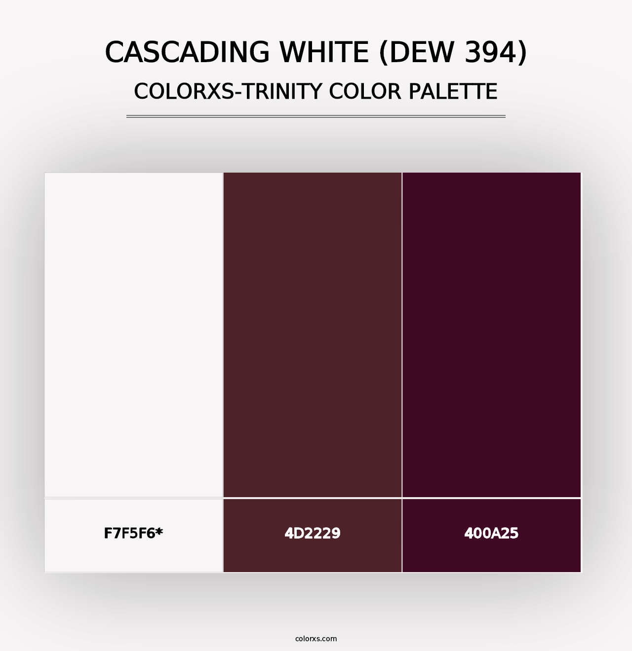 Cascading White (DEW 394) - Colorxs Trinity Palette