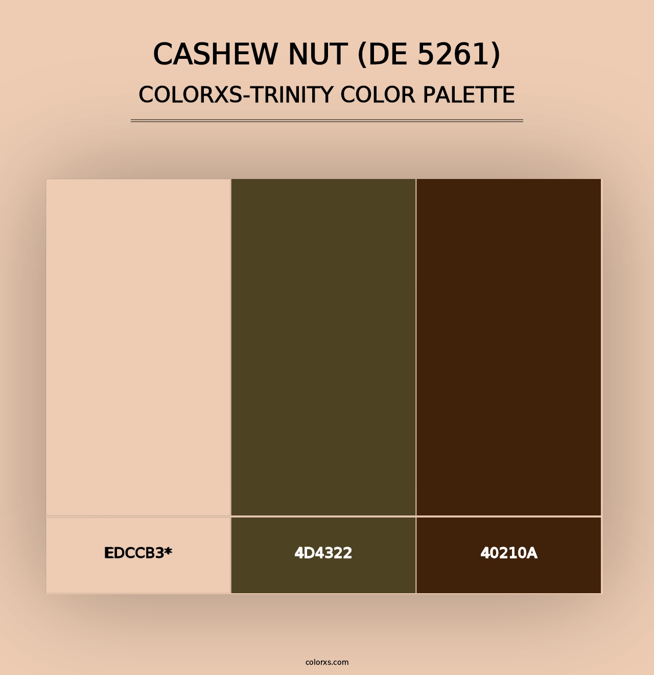 Cashew Nut (DE 5261) - Colorxs Trinity Palette