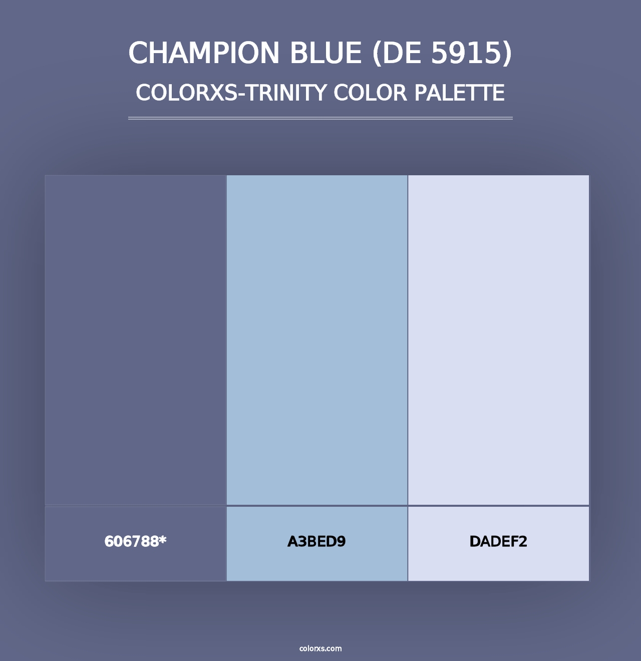 Champion Blue (DE 5915) - Colorxs Trinity Palette