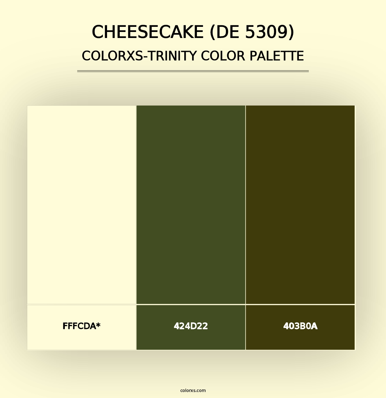 Cheesecake (DE 5309) - Colorxs Trinity Palette