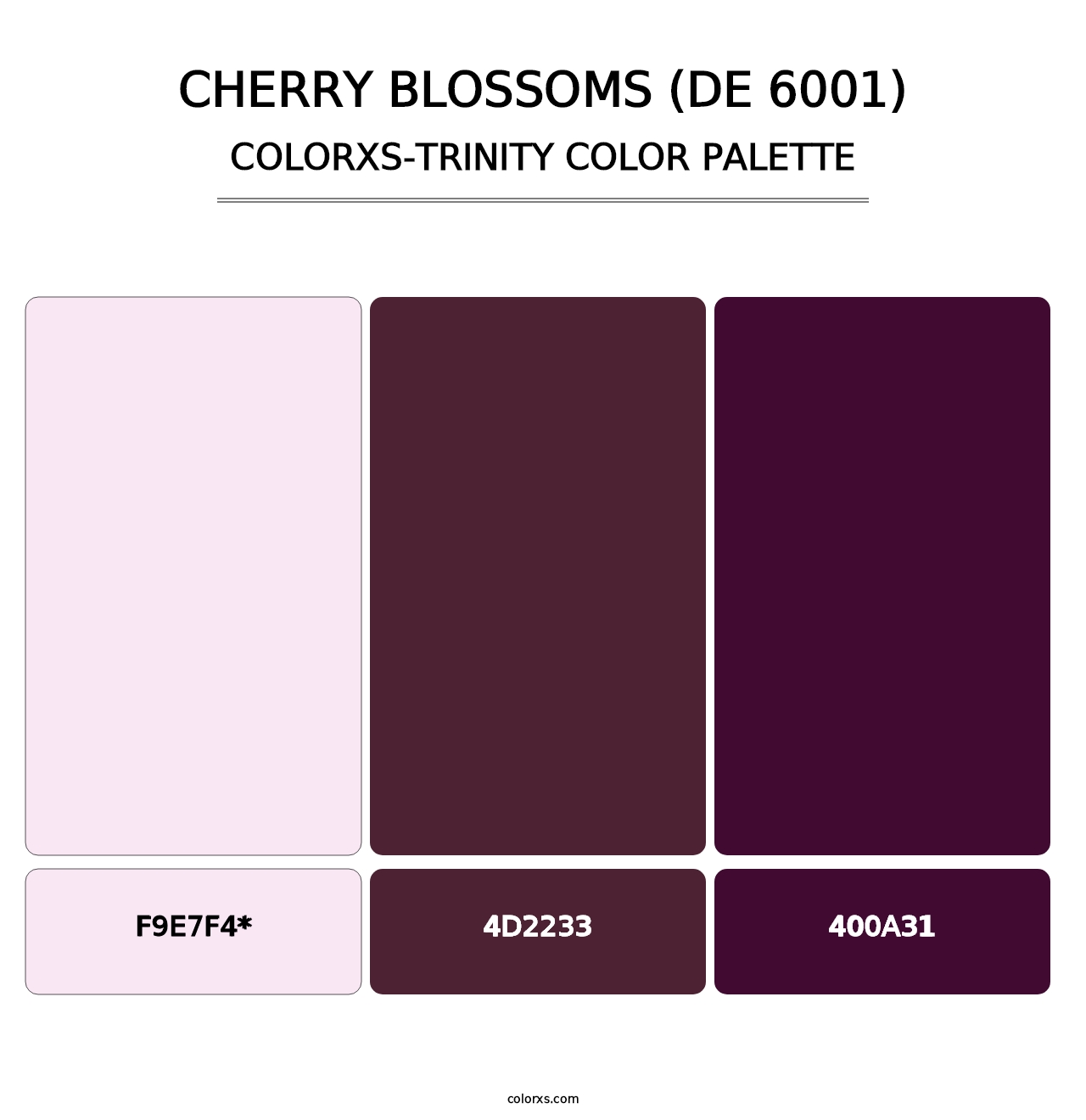 Cherry Blossoms (DE 6001) - Colorxs Trinity Palette