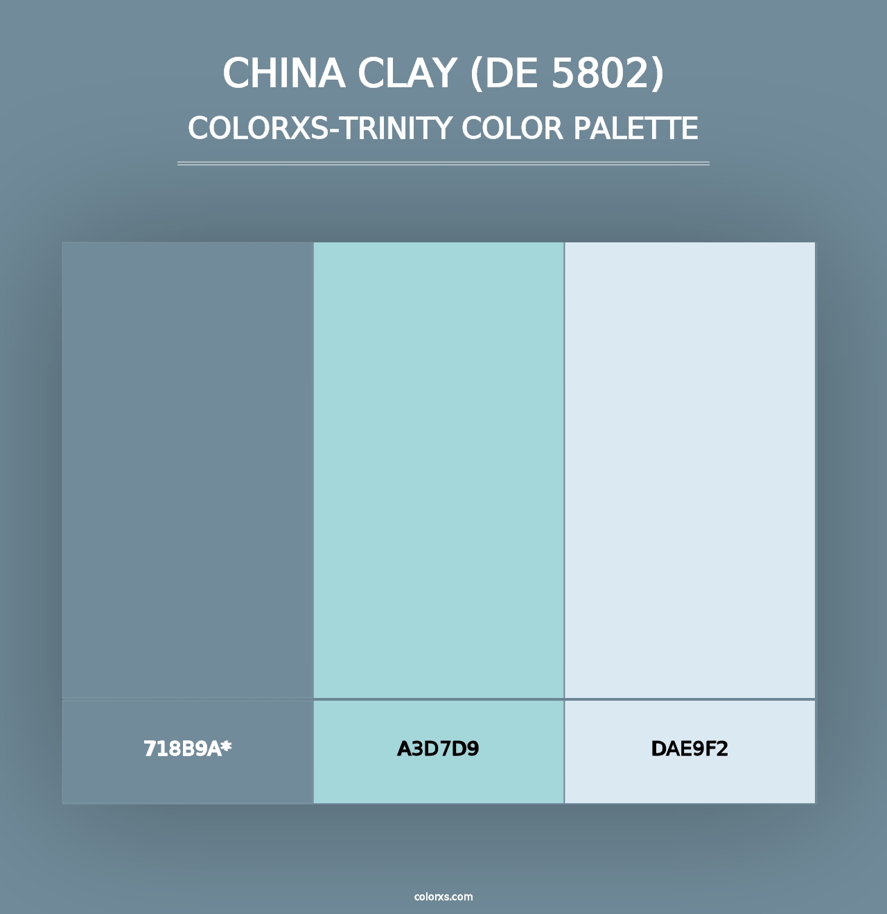 China Clay (DE 5802) - Colorxs Trinity Palette