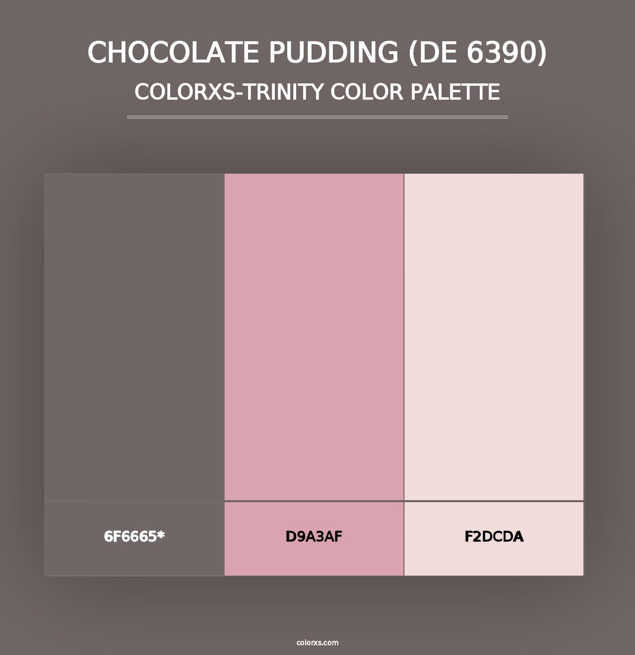 Chocolate Pudding (DE 6390) - Colorxs Trinity Palette