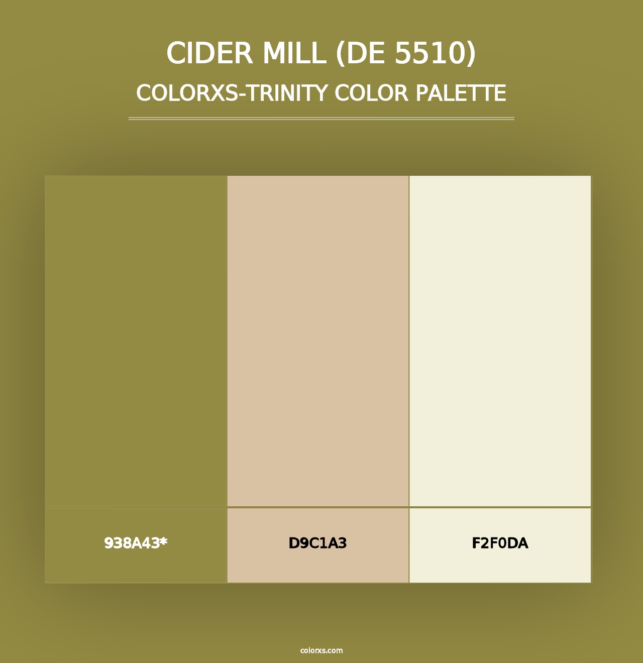 Cider Mill (DE 5510) - Colorxs Trinity Palette