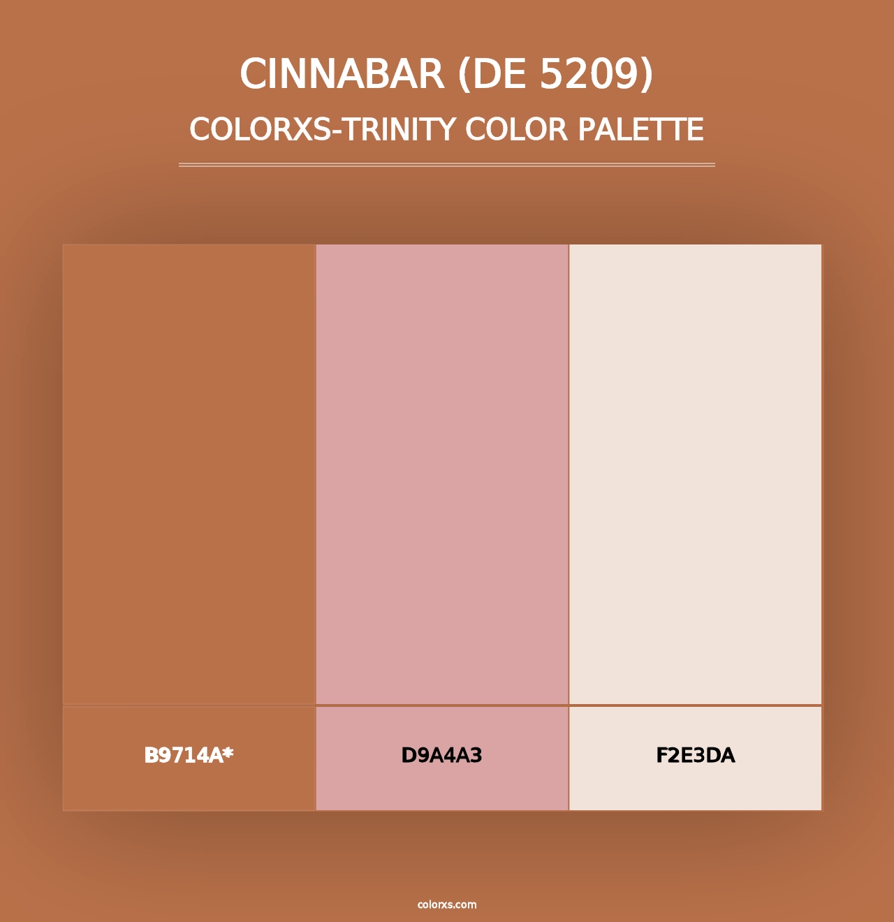 Cinnabar (DE 5209) - Colorxs Trinity Palette