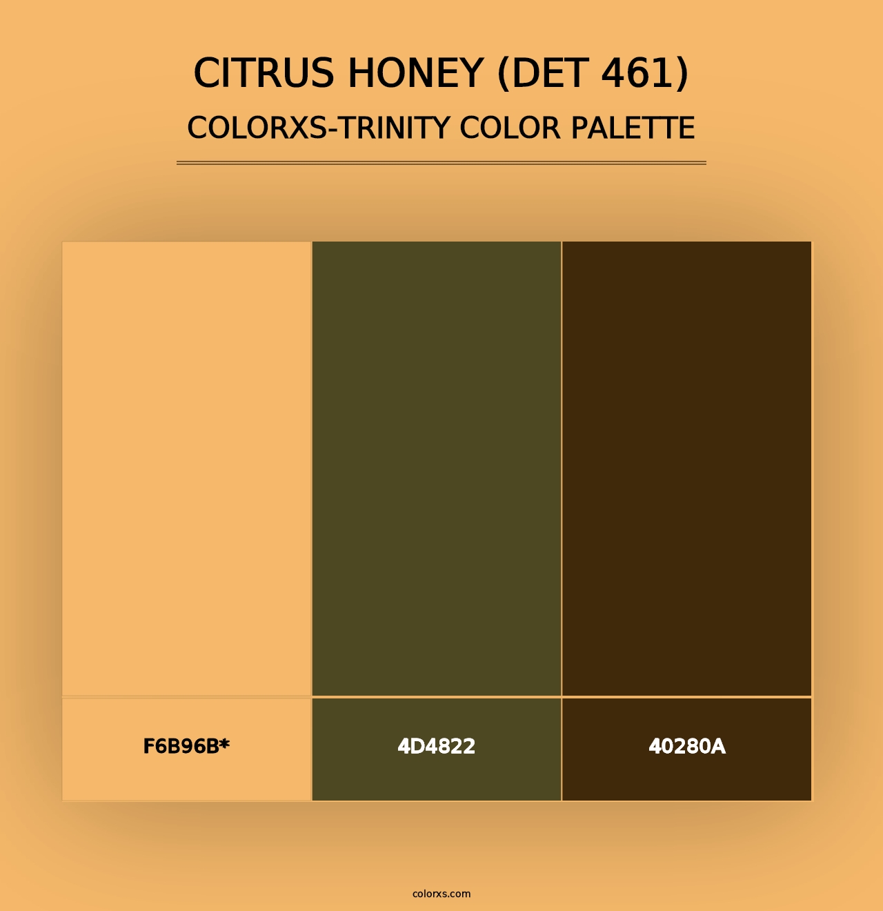 Citrus Honey (DET 461) - Colorxs Trinity Palette