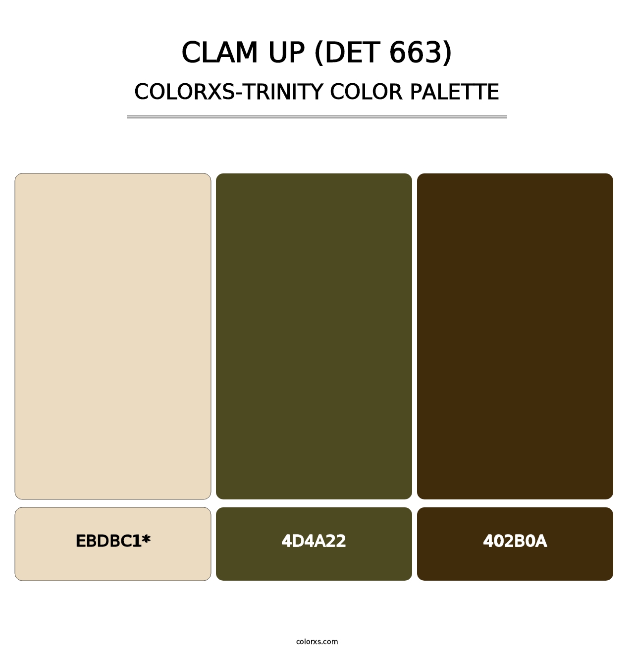 Clam Up (DET 663) - Colorxs Trinity Palette