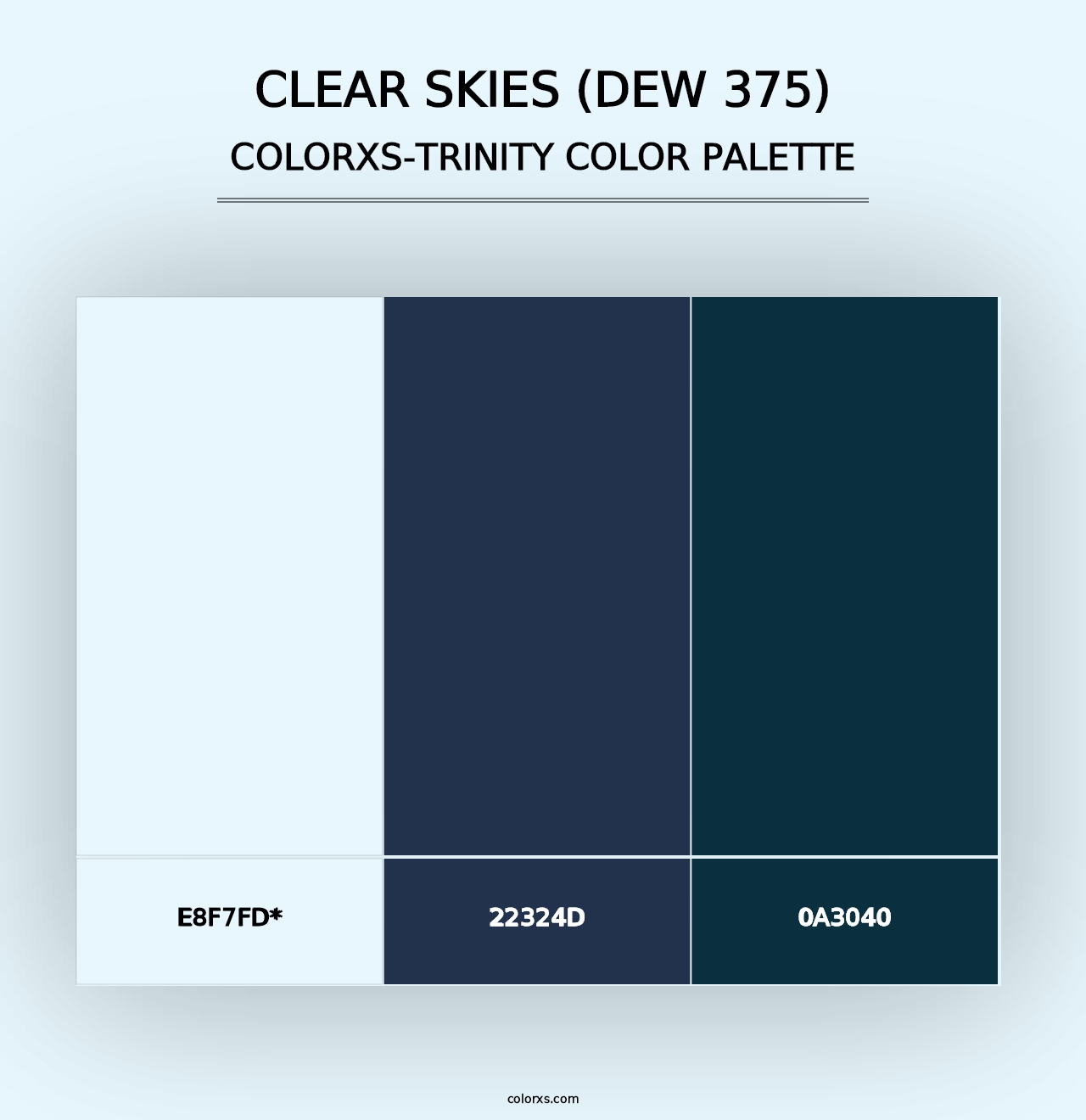 Clear Skies (DEW 375) - Colorxs Trinity Palette