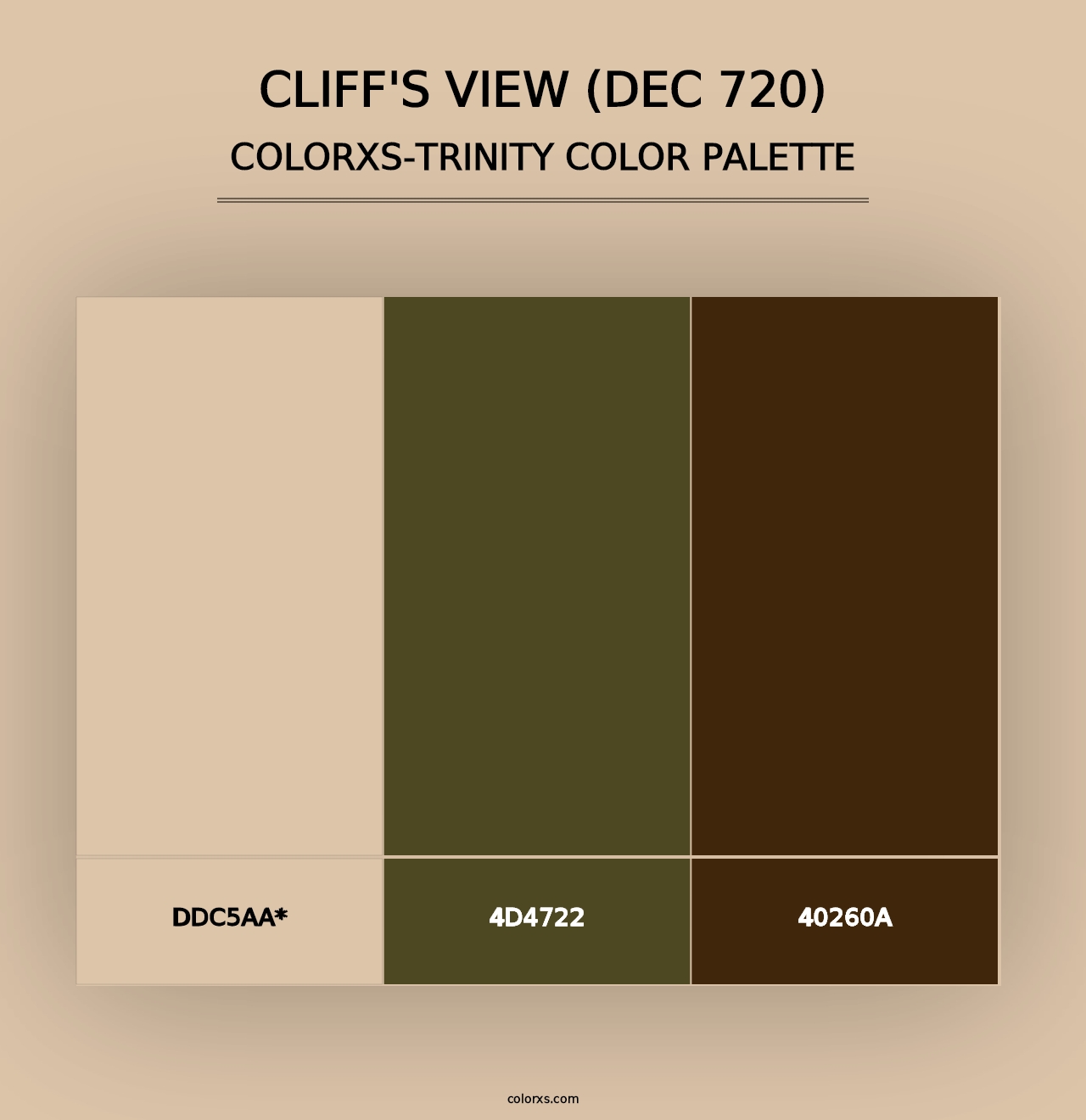 Cliff's View (DEC 720) - Colorxs Trinity Palette