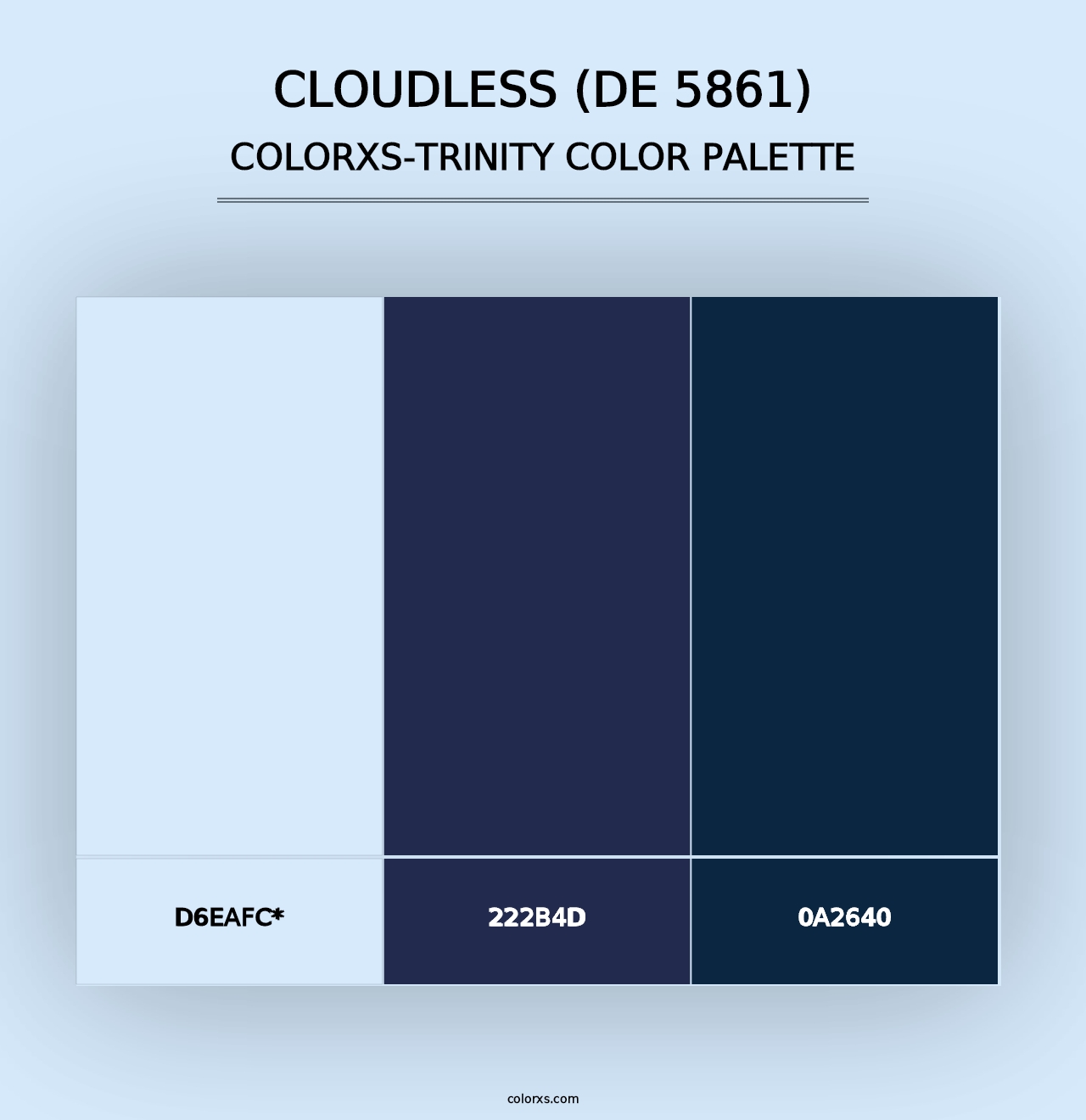 Cloudless (DE 5861) - Colorxs Trinity Palette