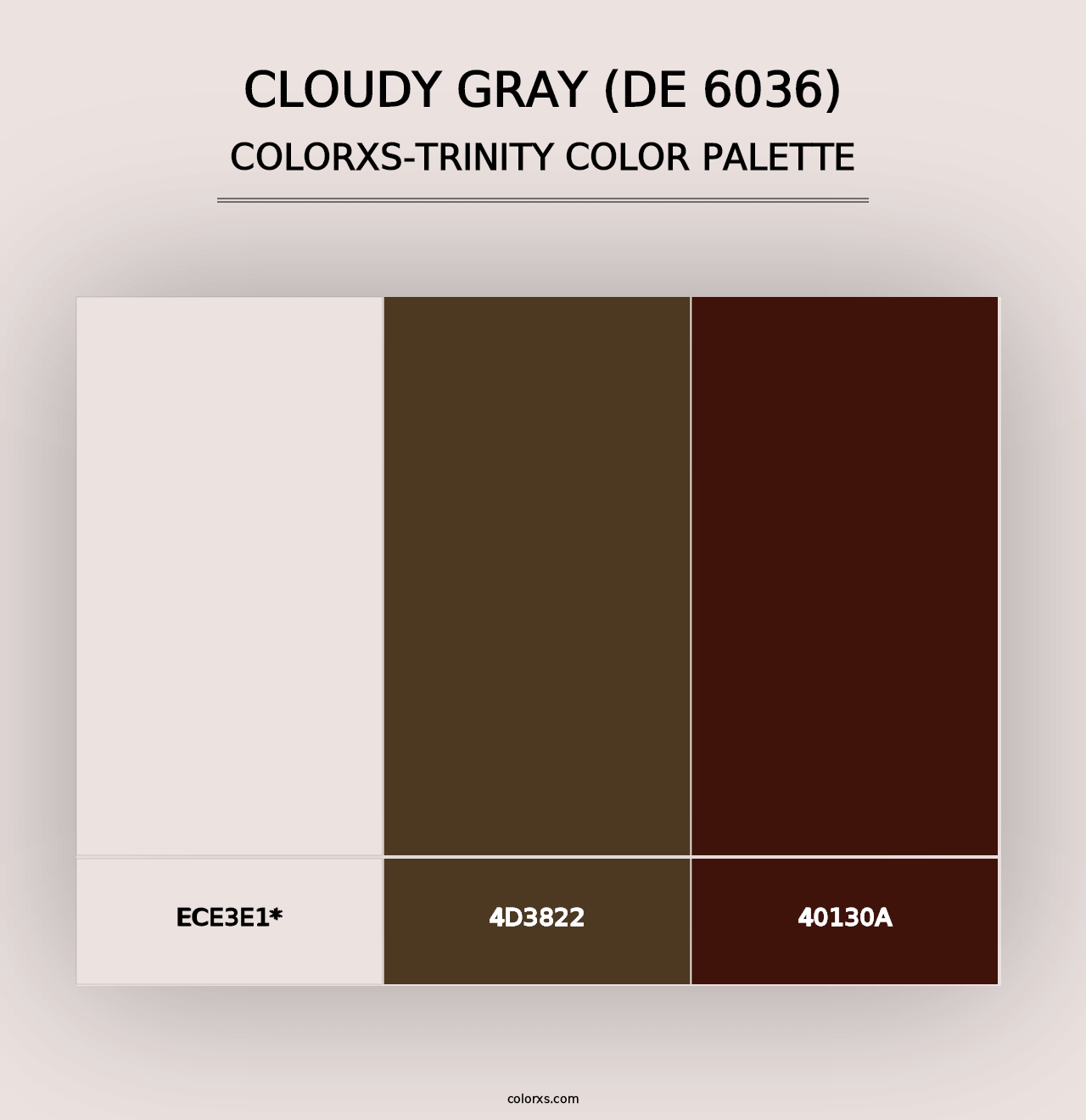 Cloudy Gray (DE 6036) - Colorxs Trinity Palette