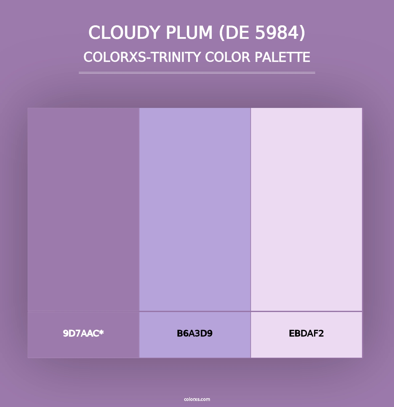 Cloudy Plum (DE 5984) - Colorxs Trinity Palette