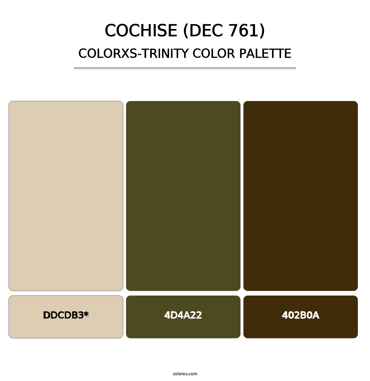 Cochise (DEC 761) - Colorxs Trinity Palette