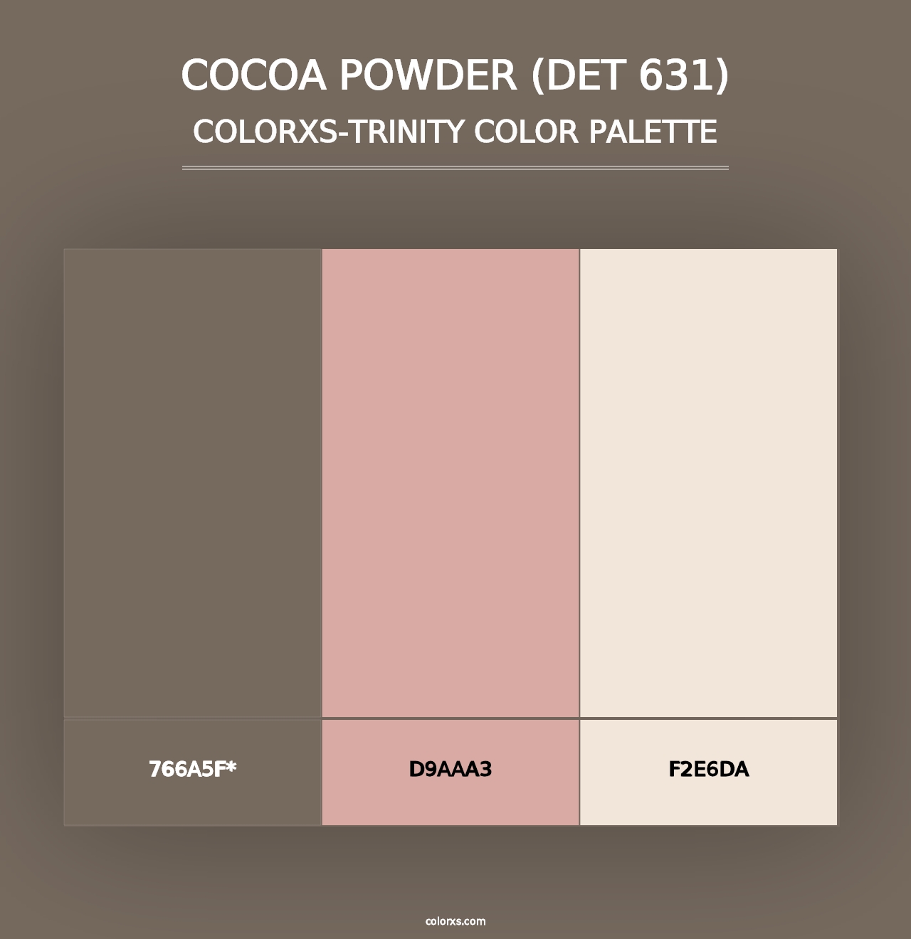 Cocoa Powder (DET 631) - Colorxs Trinity Palette