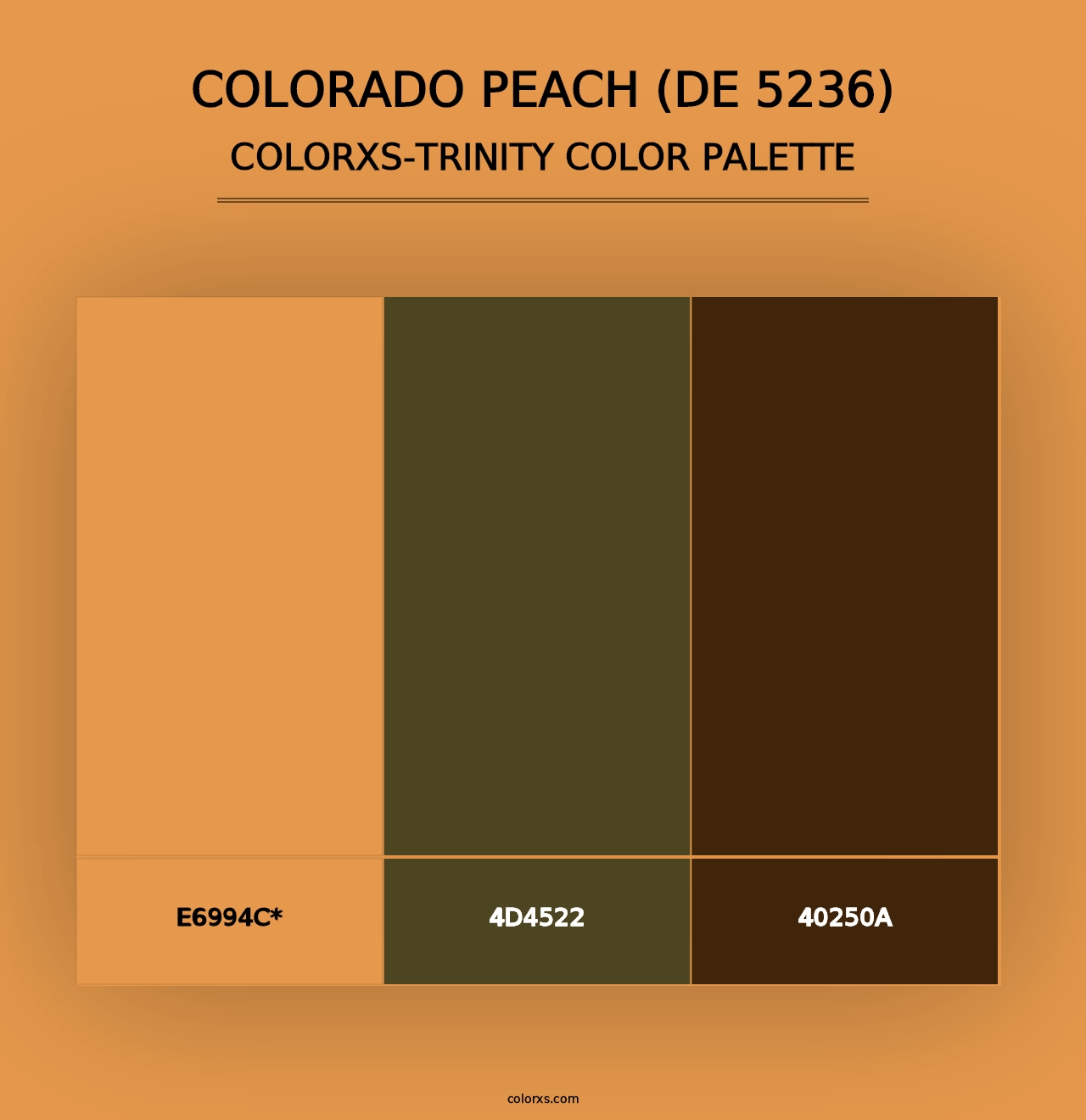 Colorado Peach (DE 5236) - Colorxs Trinity Palette