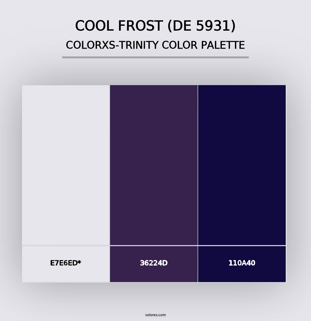 Cool Frost (DE 5931) - Colorxs Trinity Palette