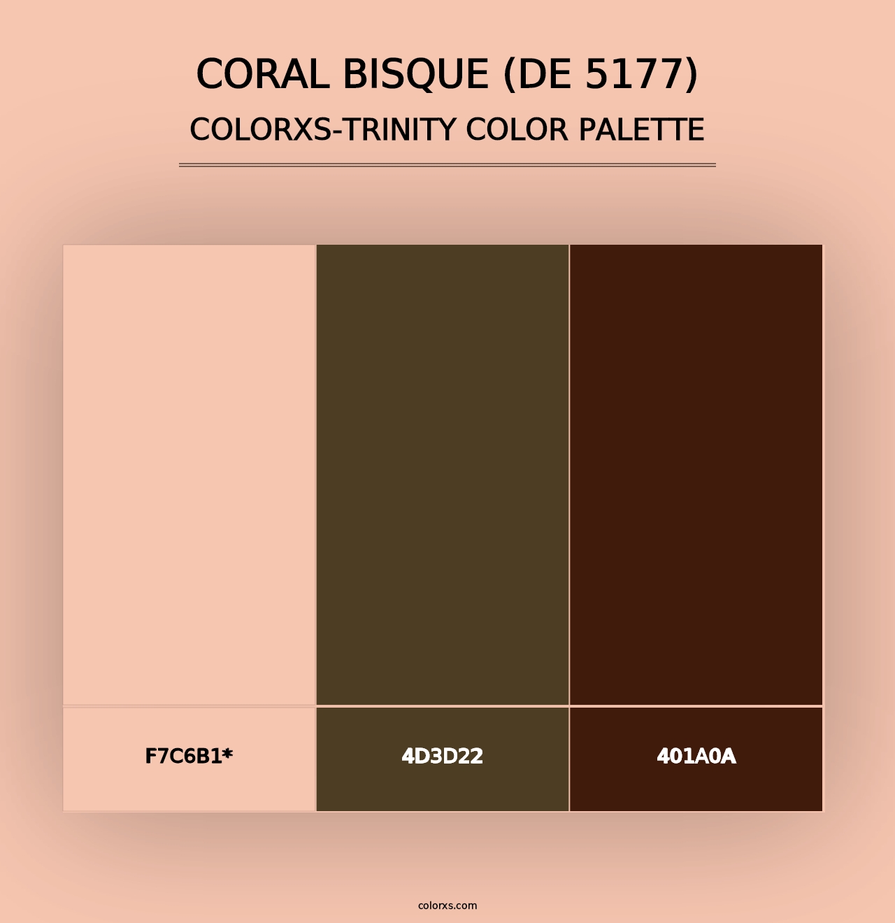 Coral Bisque (DE 5177) - Colorxs Trinity Palette