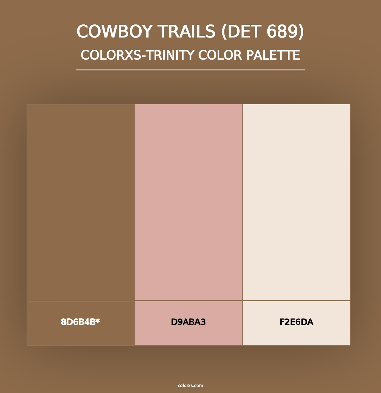 Cowboy Trails (DET 689) - Colorxs Trinity Palette