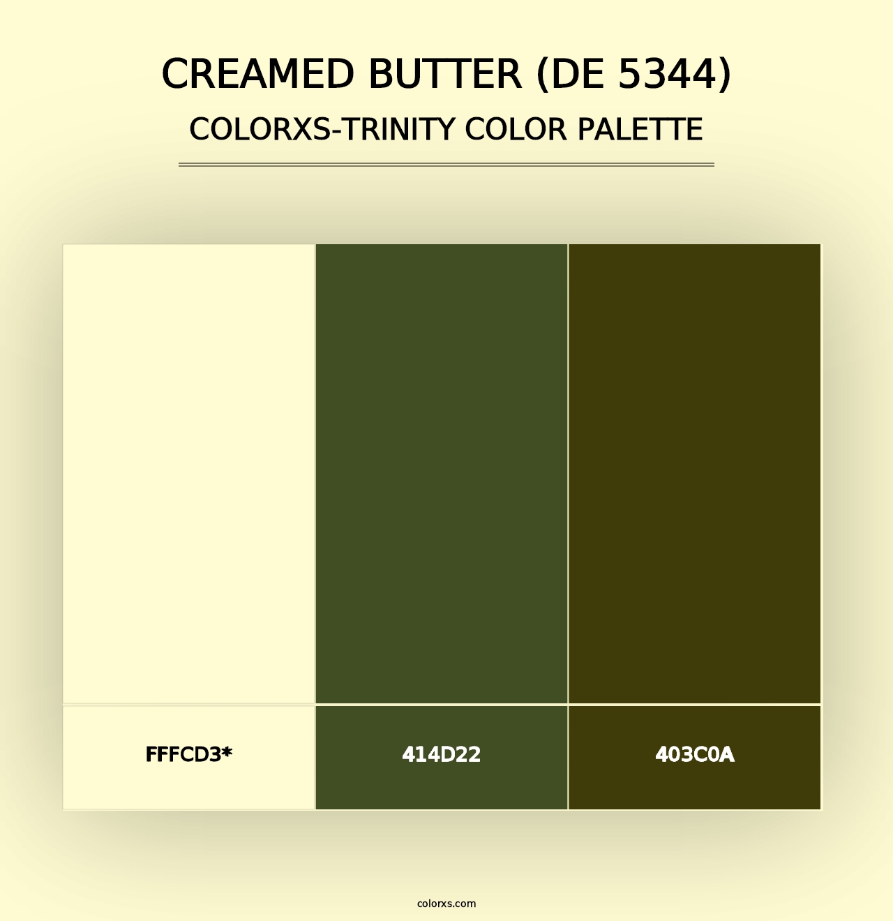 Creamed Butter (DE 5344) - Colorxs Trinity Palette