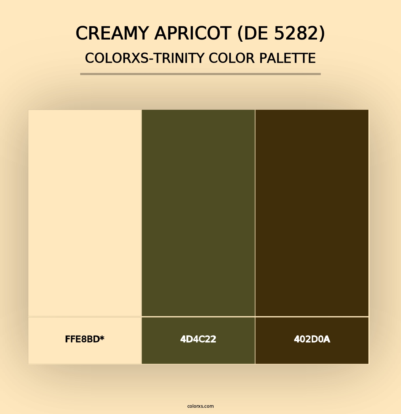 Creamy Apricot (DE 5282) - Colorxs Trinity Palette