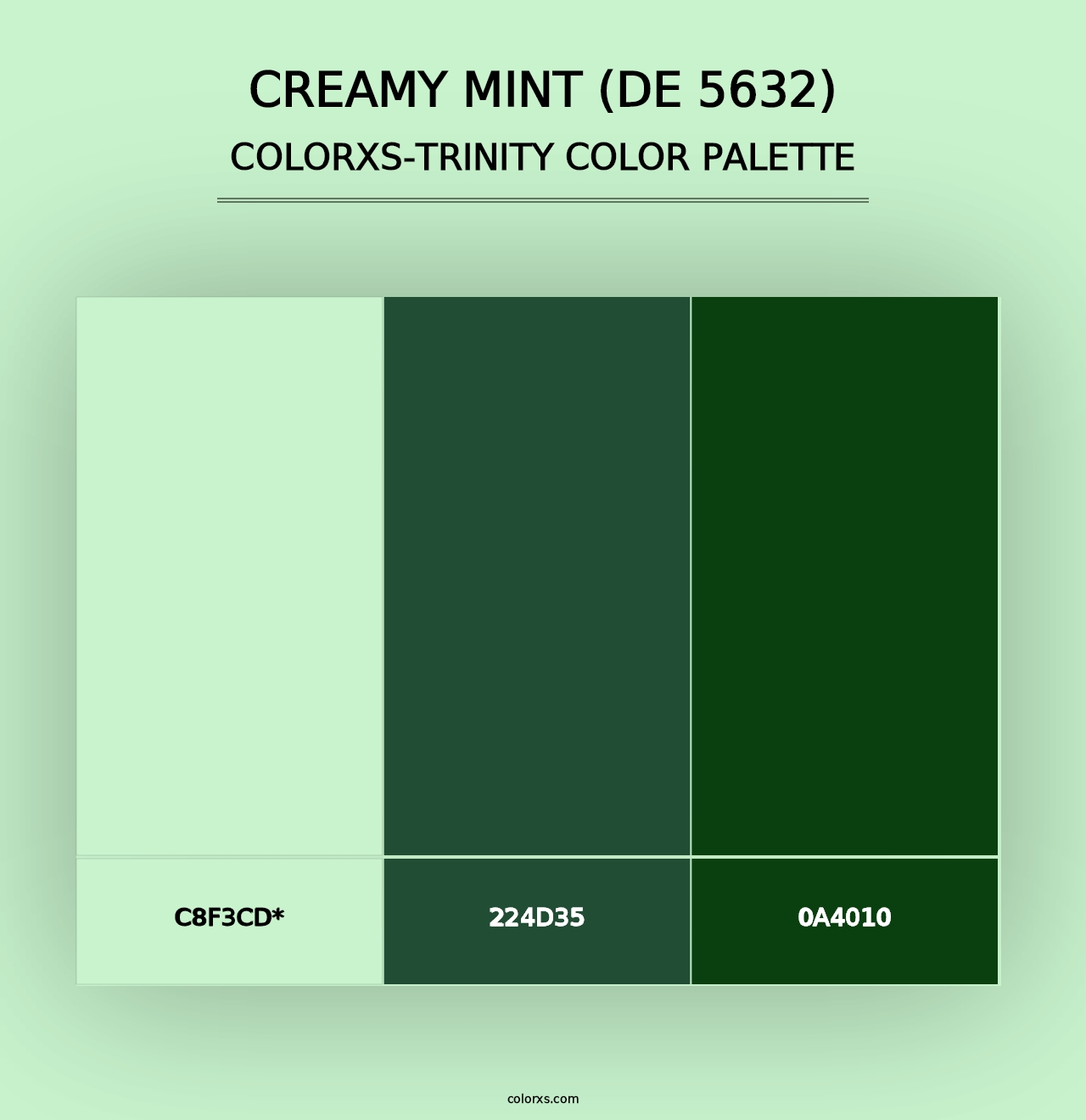 Creamy Mint (DE 5632) - Colorxs Trinity Palette