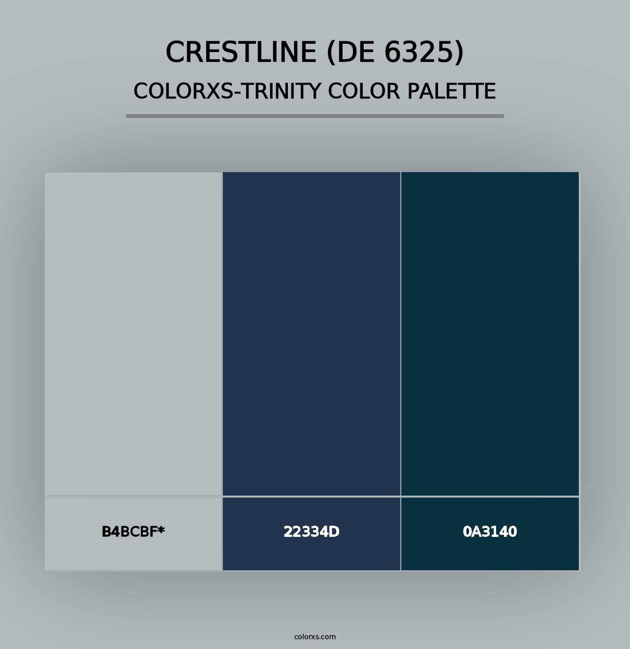 Crestline (DE 6325) - Colorxs Trinity Palette