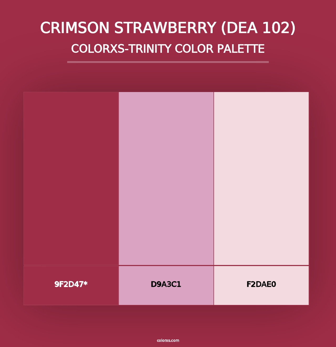 Crimson Strawberry (DEA 102) - Colorxs Trinity Palette